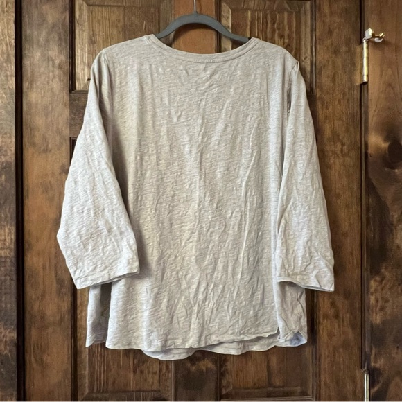 Coldwater Creek Beige Long Sleeve Tee with Horse Print - Picture 4 of 6